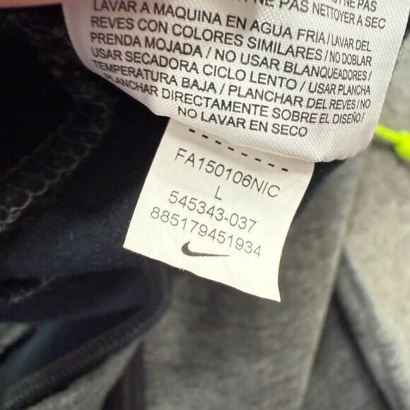 Nike Sportswear Tech Fleece Jogger Pants Men L Gray Tapered 29" Slim Fit - Picture 7 of 16